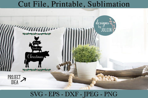 Merry Farmhouse Christmas SVG Designs by Jolein 