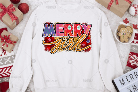 Merry girl Sublimation Design Sublimation Regulrcrative 