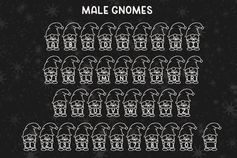 Merry Gnomes - A fun holiday gnome font Font Stacy's Digital Designs 