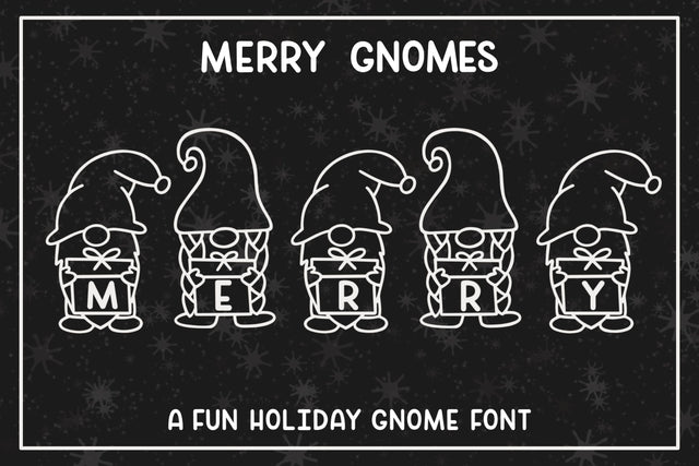 Merry Gnomes - A fun holiday gnome font Font Stacy's Digital Designs 