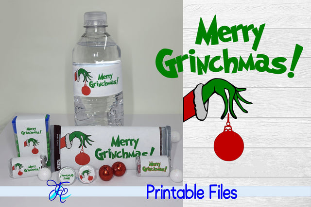Merry Grinchmas Candy Bar Wrappers 3D Paper Family Creations 