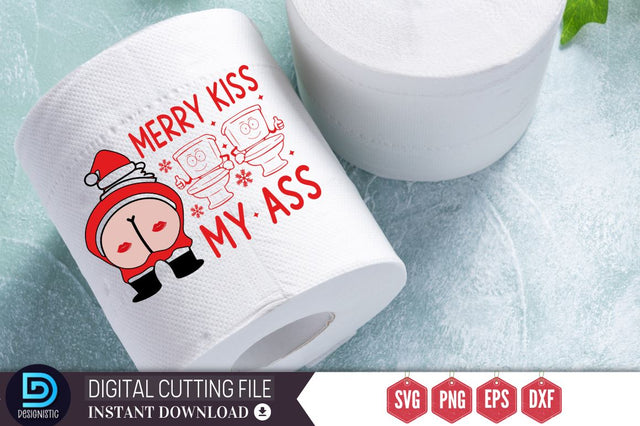 Merry kiss my ass SVG SVG DESIGNISTIC 