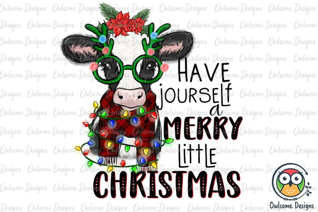 Merry Litte Christmas Sublimation Sublimation Owlsome.Designs 