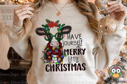 Merry Litte Christmas Sublimation Sublimation Owlsome.Designs 