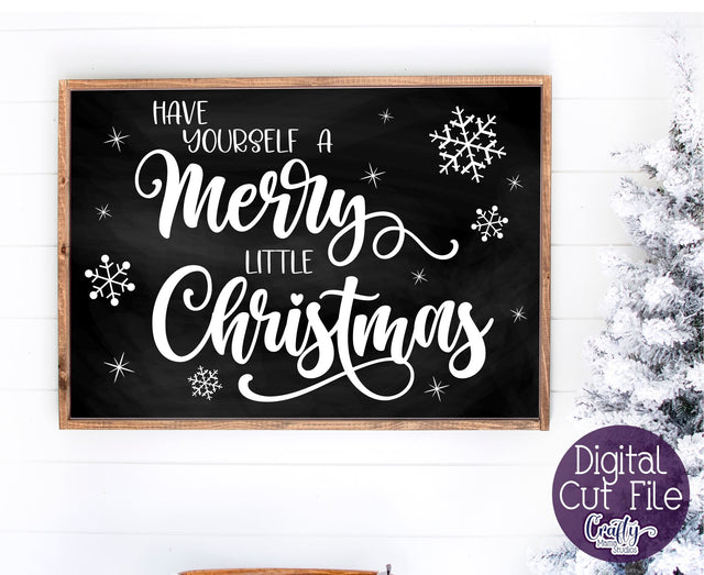 Merry Little Christmas Svg, Christmas Svg, Farmhouse Svg SVG Crafty Mama Studios 