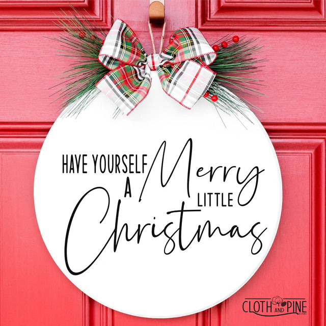 Merry Little Christmas SVG Cloth and Pine Designs 