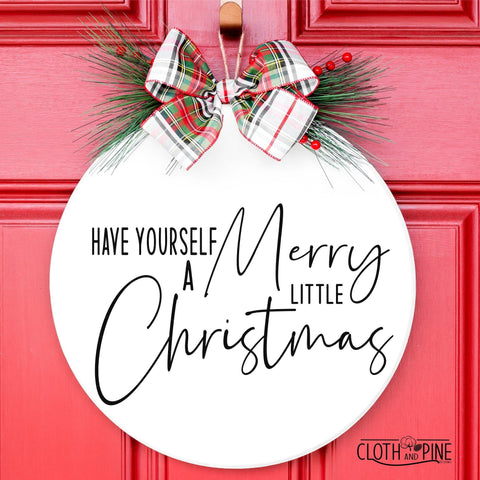 Merry Little Christmas SVG Cloth and Pine Designs 