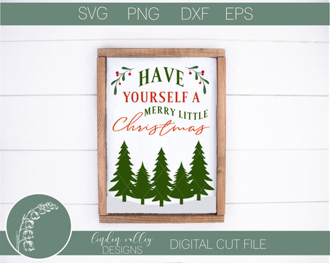 Merry Little Christmas SVG SVG Linden Valley Designs 