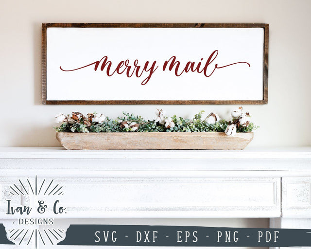 Merry Mail SVG Files | Christmas SVG | Merry Christmas SVG | Cricut | Silhouette | Commercial Use | Cut Files (1022043463) SVG Ivan & Co. Designs 