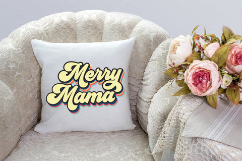 Merry Mama Retro Christmas Sublimation Sublimation Creativeart88 