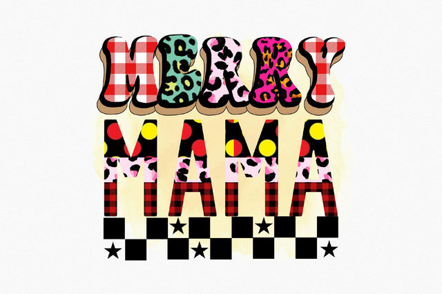 Merry Mama Sublimation SVGArt 