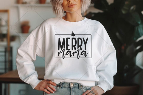 Merry Mama Svg for Merry Christmas Winter Holiday, Christmas Mom Svg, Merry Christmas Svg, Christmas Svg, Winter Svg, Funny Christmas Svg SVG DesignDestine 
