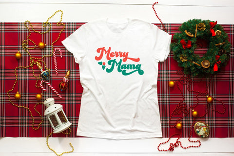 Merry Mama SVG | Retro Christmas SVG Design SVG CraftLabSVG 