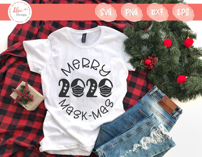 Merry MaskMas 2020 - SVG, PNG, DXF, EPS SVG Elsie Loves Design 