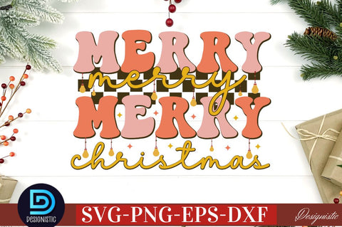 Merry merry merry christmas SVG SVG DESIGNISTIC 