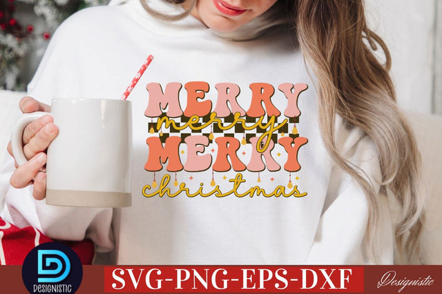 Merry merry merry christmas SVG SVG DESIGNISTIC 