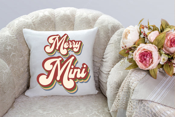 Merry Mini Retro Christmas Sublimation Sublimation Creativeart88 