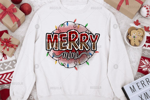 Merry mini Sublimation Design Sublimation Regulrcrative 