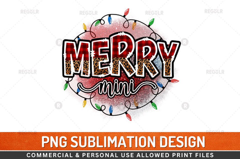 Merry mini Sublimation Design Sublimation Regulrcrative 