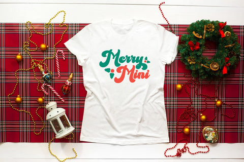 Merry Mini SVG | Retro Christmas SVG Design SVG CraftLabSVG 