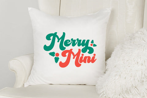 Merry Mini SVG | Retro Christmas SVG Design SVG CraftLabSVG 