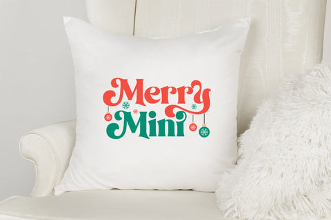 Merry Mini SVG - Retro Christmas SVG SVG CraftLabSVG 