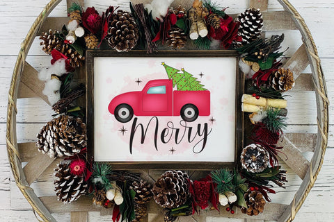 Merry PNG | Christmas Sublimation Design Sublimation CraftLabSVG 