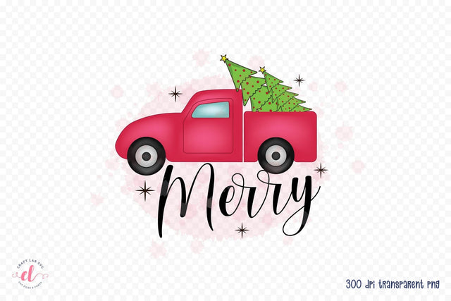 Merry PNG | Christmas Sublimation Design Sublimation CraftLabSVG 