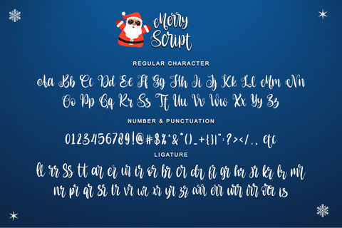 Merry Script Font Letterara 