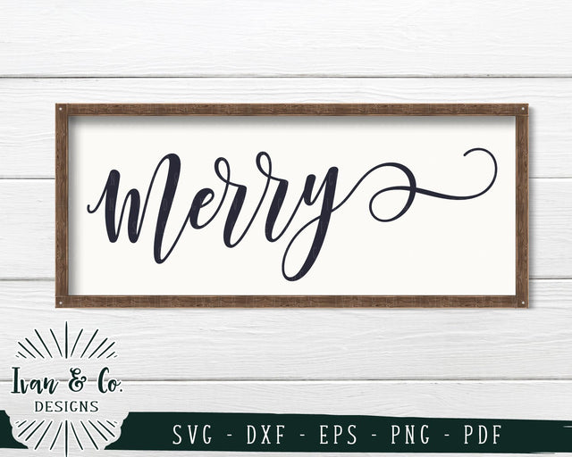 Merry SVG Files | Merry Christmas | Christmas | Holidays | Winter SVG (726244188) SVG Ivan & Co. Designs 