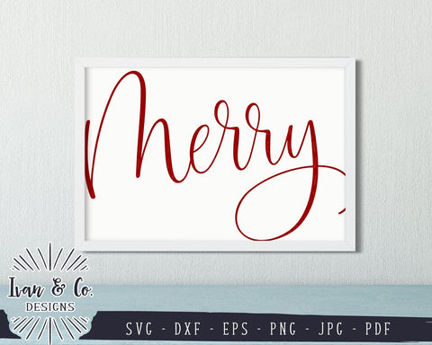 Merry SVG Files | Merry Christmas | Christmas | Holidays | Winter SVG (856514839) SVG Ivan & Co. Designs 