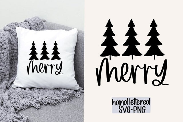 Merry SVG, Hand Lettered SVG SVG AnitaAlyiaLettering 