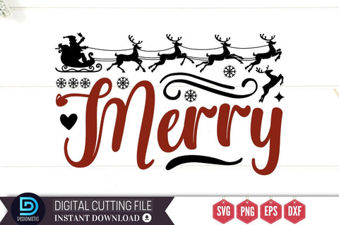 Merry SVG SVG DESIGNISTIC 