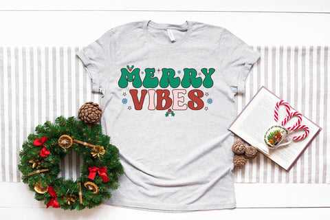 Merry Vibes SVG | Retro Christmas SVG SVG CraftLabSVG 