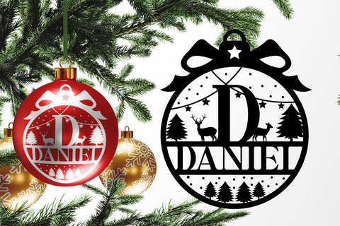 Merry Xmas Monogram Fonts SVG Fox7 By Rattana 