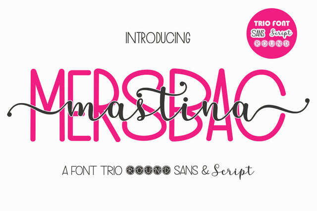 Mersbac Mastina Font Trio Font IRF Lab Studio 