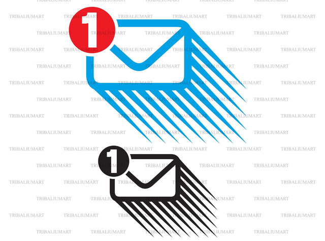 Message notification icon SVG TribaliumArtSF 