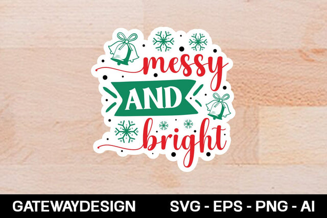Messy And Bright Sticker Design SVG designmaster24 