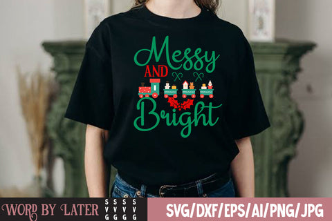 Messy And Bright SVG Cut File SVG BlackCatsMedia 