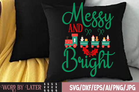 Messy And Bright SVG Cut File SVG BlackCatsMedia 
