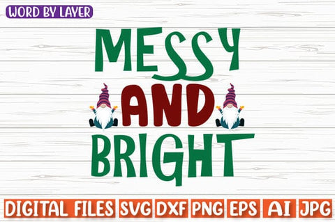 Messy And Bright SVG cut file SVG Blessedprint 