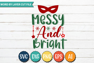 Messy And Bright SVG Cut File SVG DesignPlante 503 