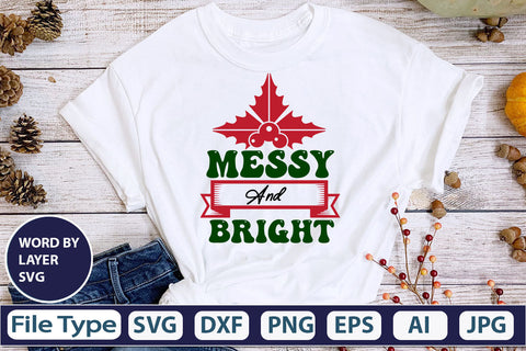 Messy And Bright SVG Cut File SVG DesignPlante 503 