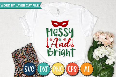 Messy And Bright SVG Cut File SVG DesignPlante 503 