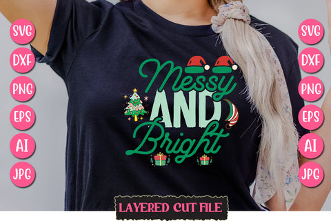 Messy And Bright SVG Cut File SVG Newmockups 