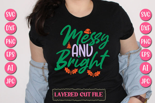 Messy And Bright SVG Cut File SVG Newmockups 
