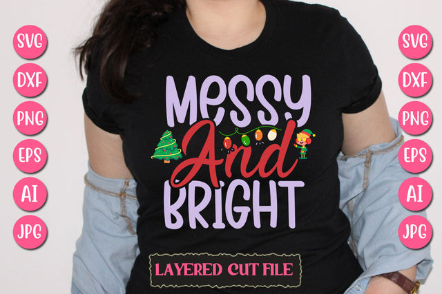 Messy And Bright SVG Cut File SVG Newmockups 