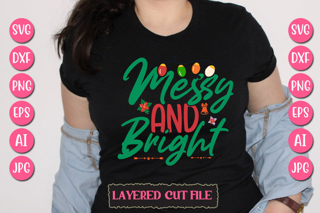 Messy And Bright SVG Cut File SVG Newmockups 