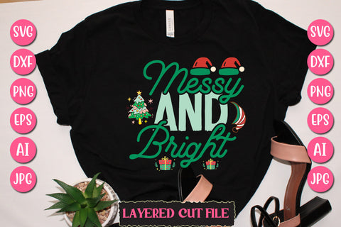 Messy And Bright SVG Cut File SVG Newmockups 