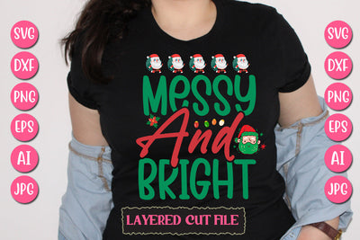 Messy And Bright SVG Cut File SVG Newmockups 